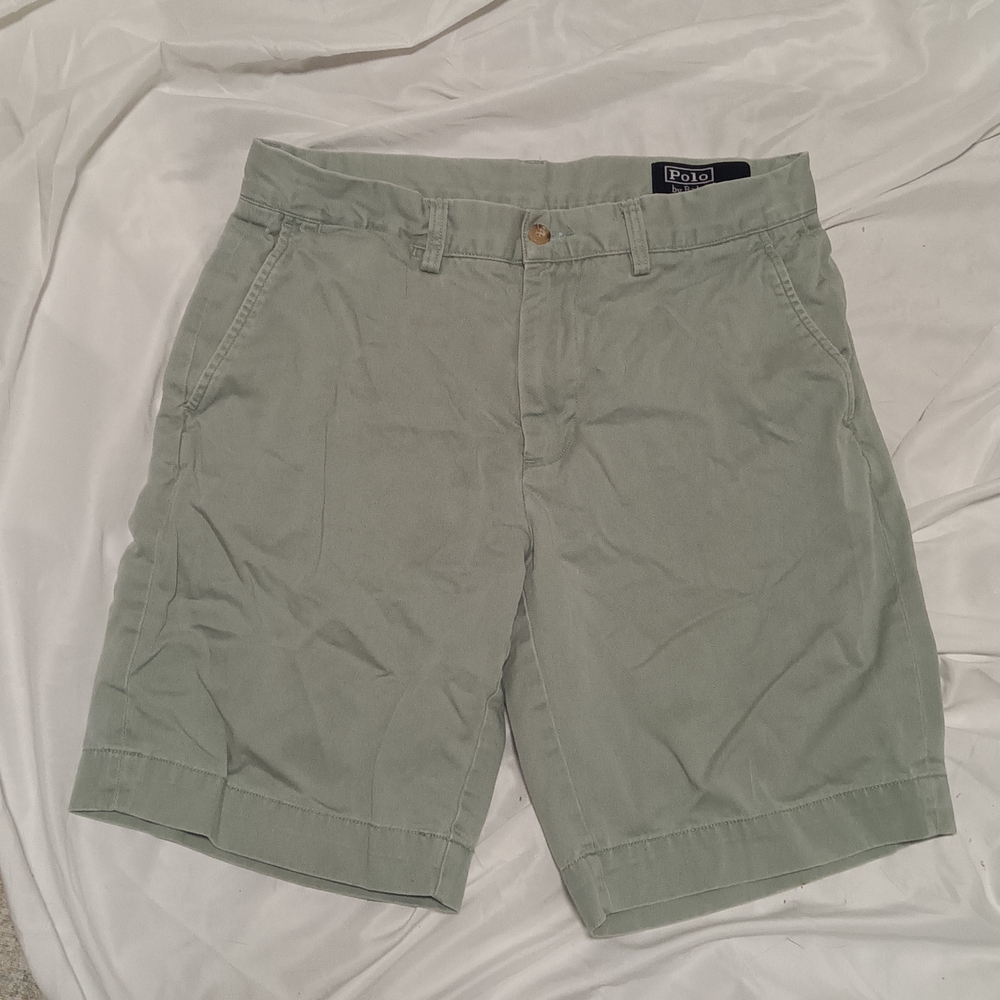 Polo by Ralph Lauren Men's Green Chino Classic Fit Shorts